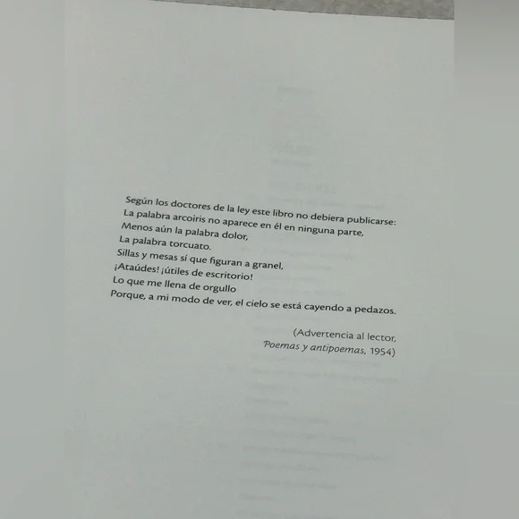 Ecopoemas Nicanor Parra : El Cielo Se Está Cayendo a Pedazos. Spanish Edition - Picture 7 of 10